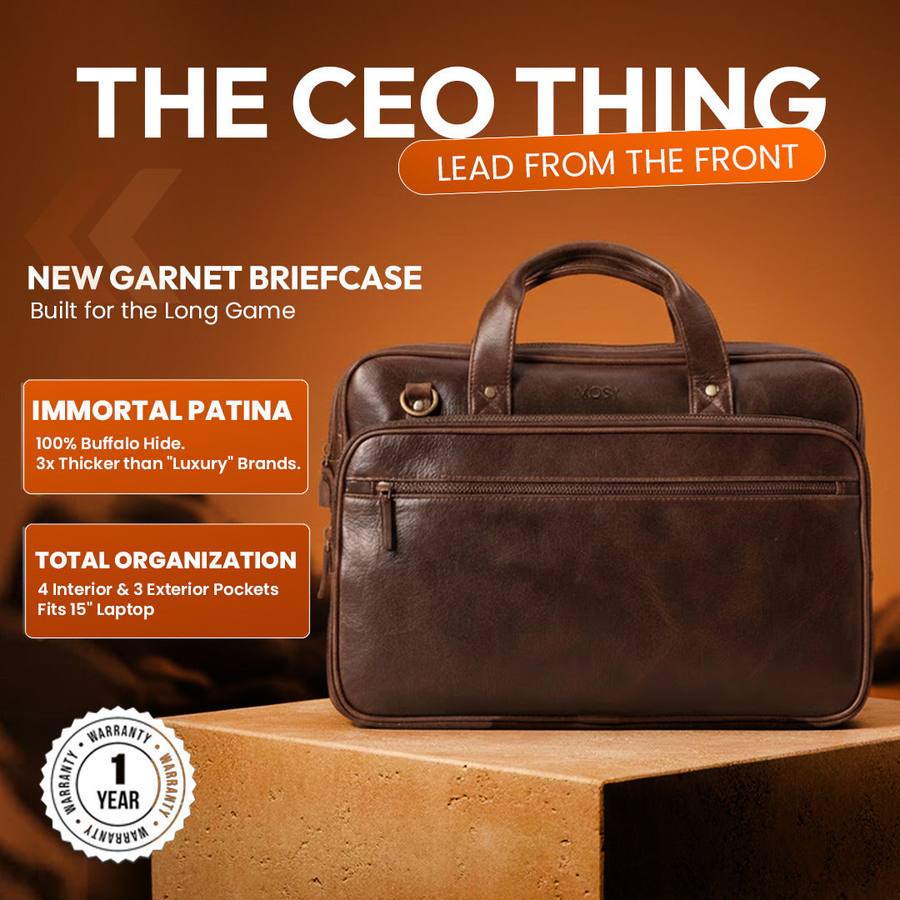 Brown Garnet Briefcase
