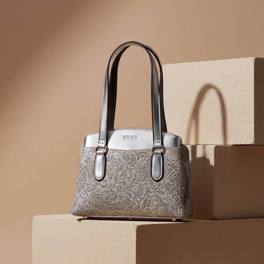 Silver-Loom Satchel