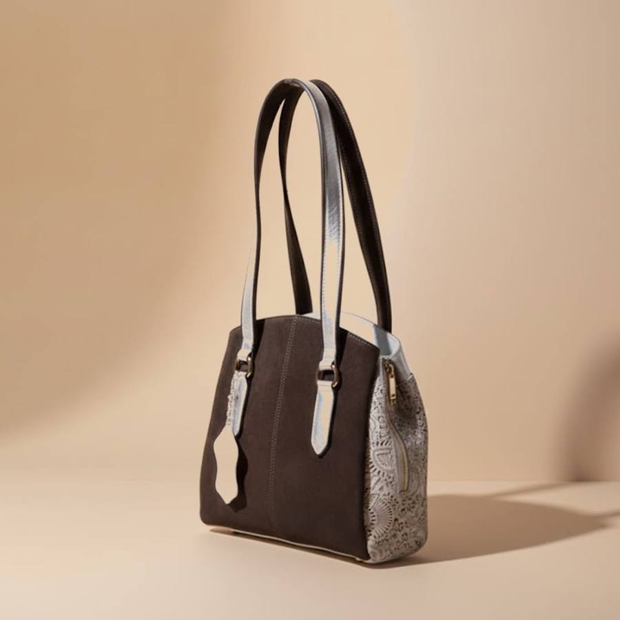 Silver-Loom Satchel